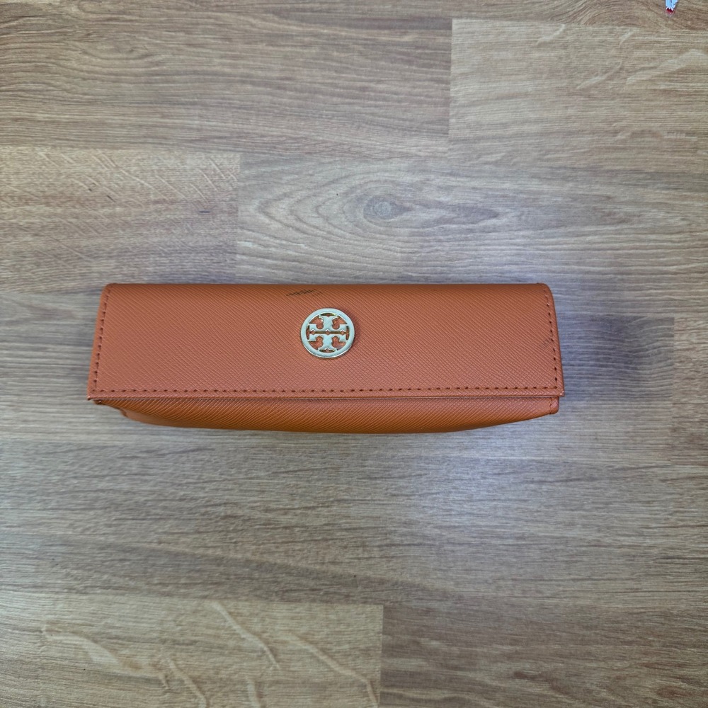 Tory Burch‎ Orange Leather Sunglasses Case